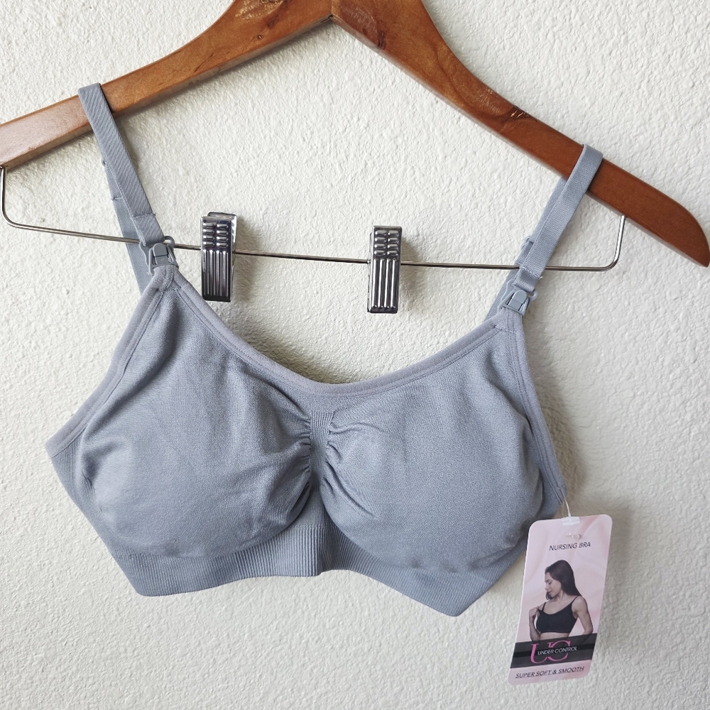 Under control nursing bra gray   Small Maternity